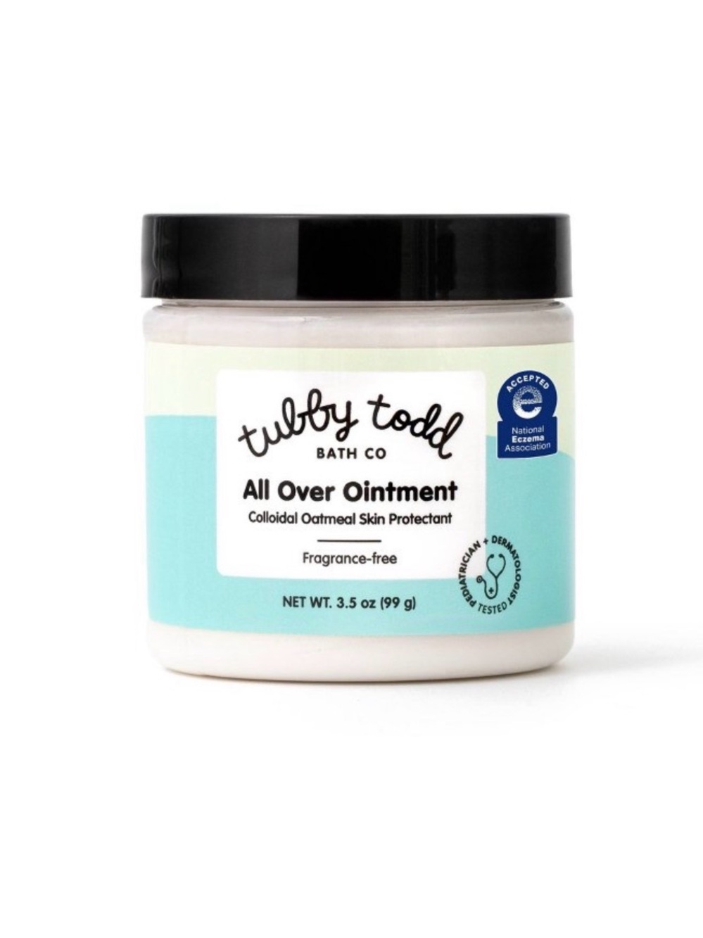NWT Tubby Todd All Over Ointment Fragrance-Free Jar 3.5 OZ